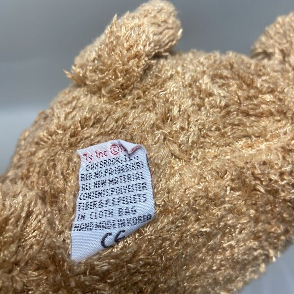 Ty Classic Dog Plush 16 in Shaggy Brown Laying Stuffed Animal 1999 No Tag - Picture 7 of 10